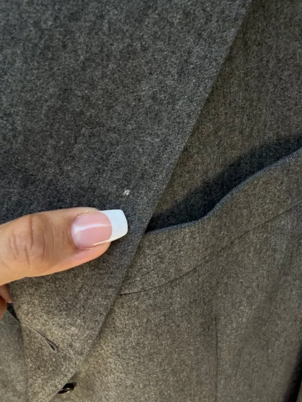 Brunello Cucinelli Gray Wool Two Button Sport Coat Blazer